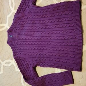 LL Bean Sweater - Women's Medium - "Rich Violet" Purple color